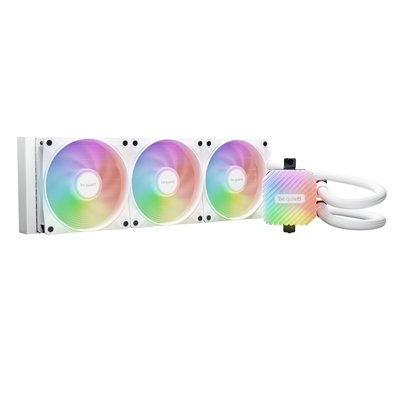 be quiet! Light Loop 360mm AIO CPU Water Cooler, High-Performance ARGB Lighting, Triple 120mm PWM Fans, Ultra-Quiet Operation, Easy Maintenance, Intel/AMD Compatible, White