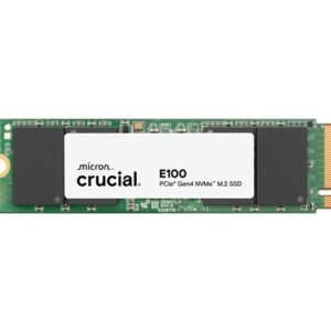 Crucial  (CT1000E100SSD8) E100 1TB PCIe Gen4 NVMe M.2 SSD, Sequential Write 4,500 MB/s, Sequential Read 5,000 MB/s