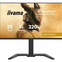 iiyama G-Master GB2591HSU-B1 24.5-Inch Fast IPS LCD, 1920x1080, up to 320Hz, 350 cd/m2 Brightness, 0.4ms MPRT , 2 x HDMI 2.1 + 1 x DP, USB Hub 2x USB 3.2 + 2x USB-C, G-SYNC Compatible/FreeSync Premium, HDR10, 2x2W Speakers, Aux, Height Adjustable Stand - Image 2